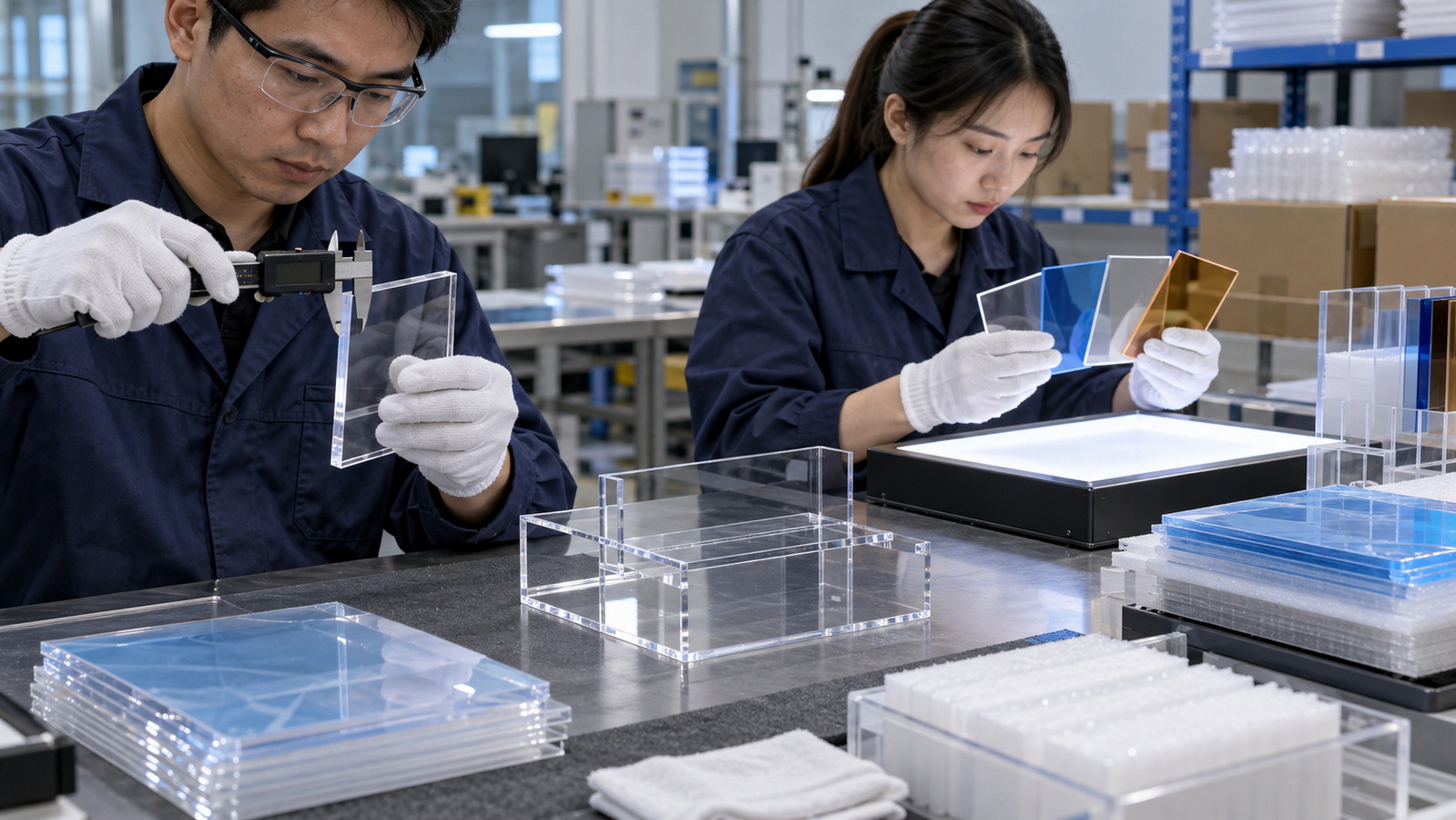 OEM Acrylic Sheet Sample Inspection