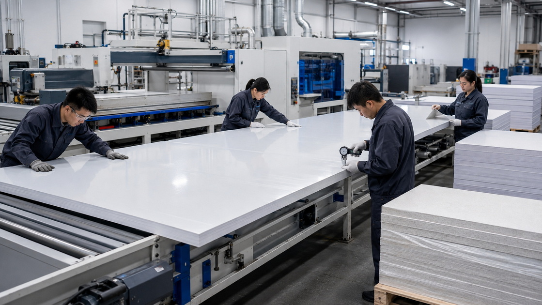 PVC Laminated Foam Board Factory Quality Control.jpg