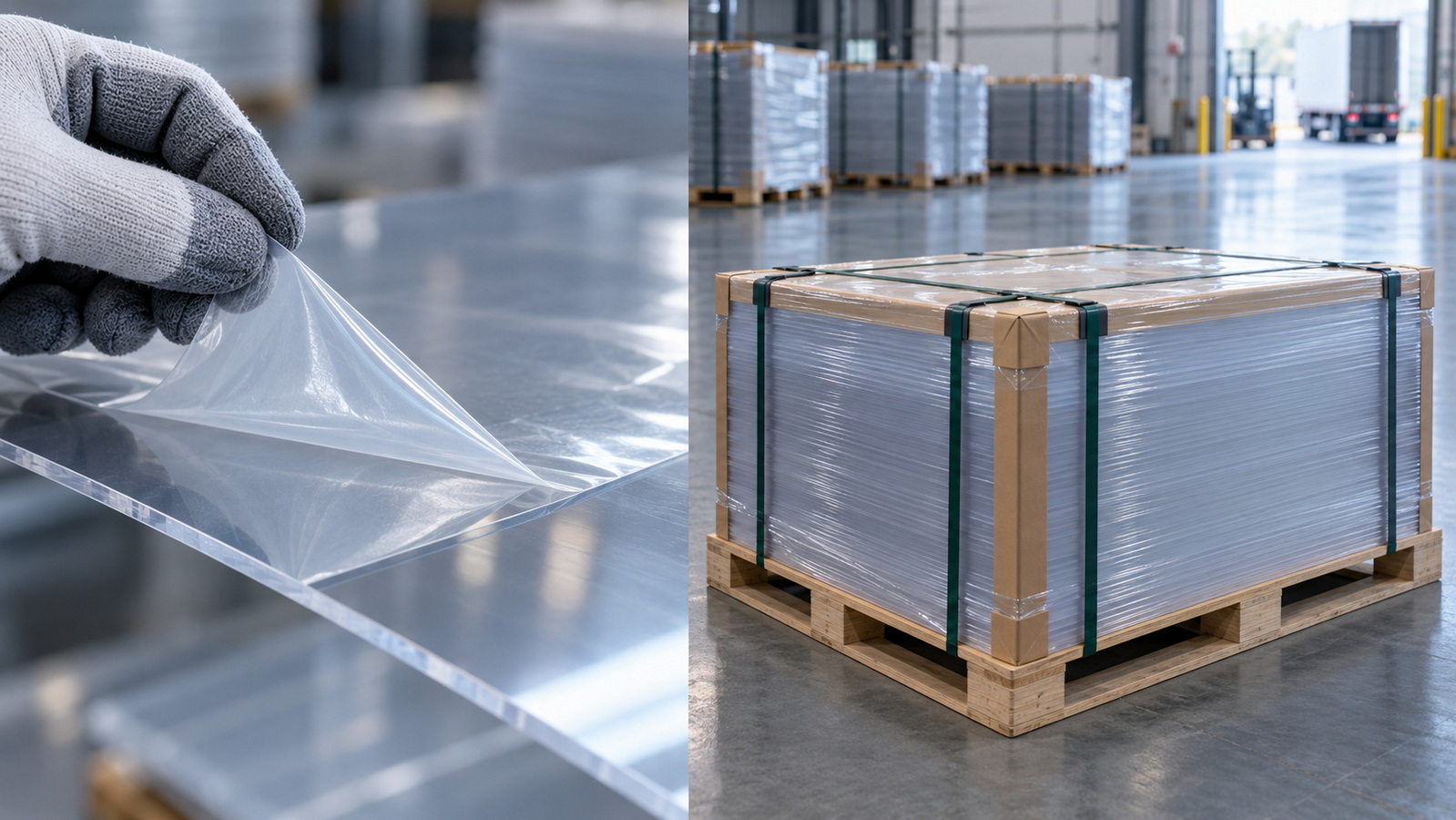 PET Sheet Protective Film And Export Packaging