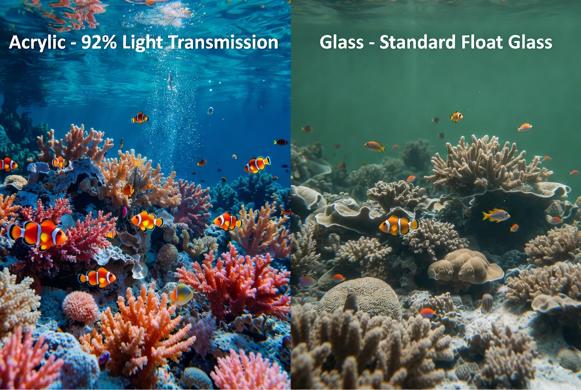 Acrylic vs Glass Optical Clarity Comparison