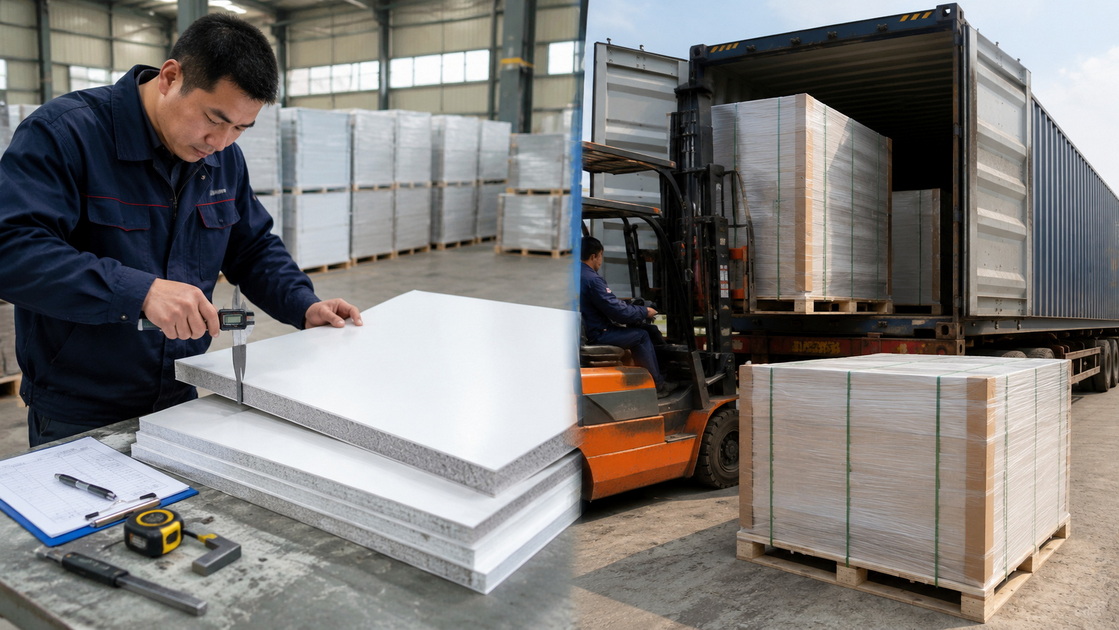 PVC Foam Board Inspection And Shipping