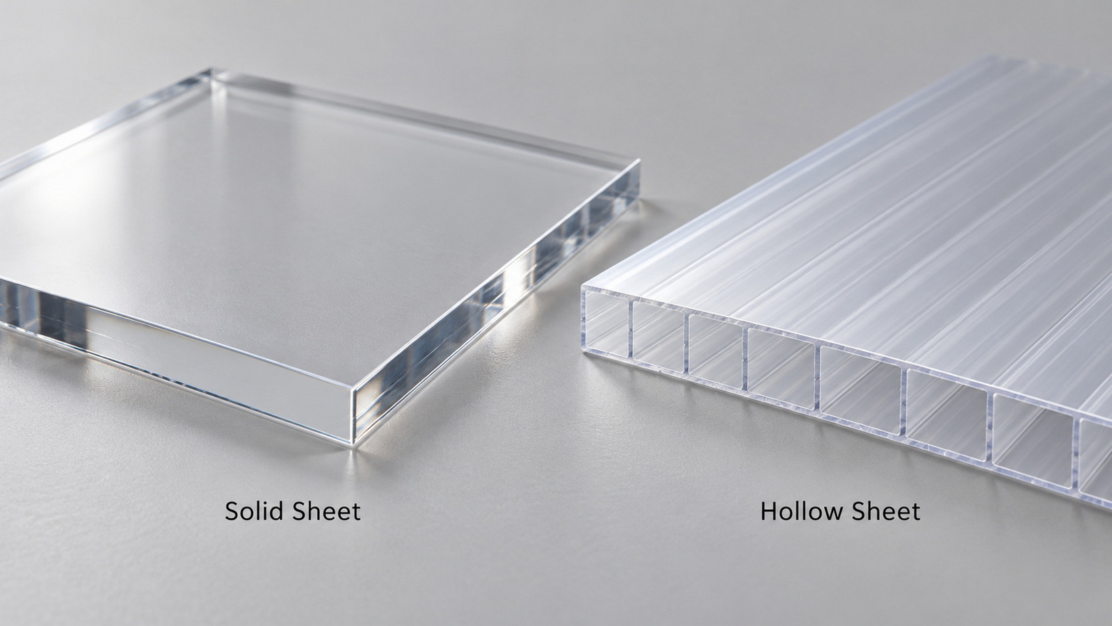 Solid And Hollow Polycarbonate Comparison