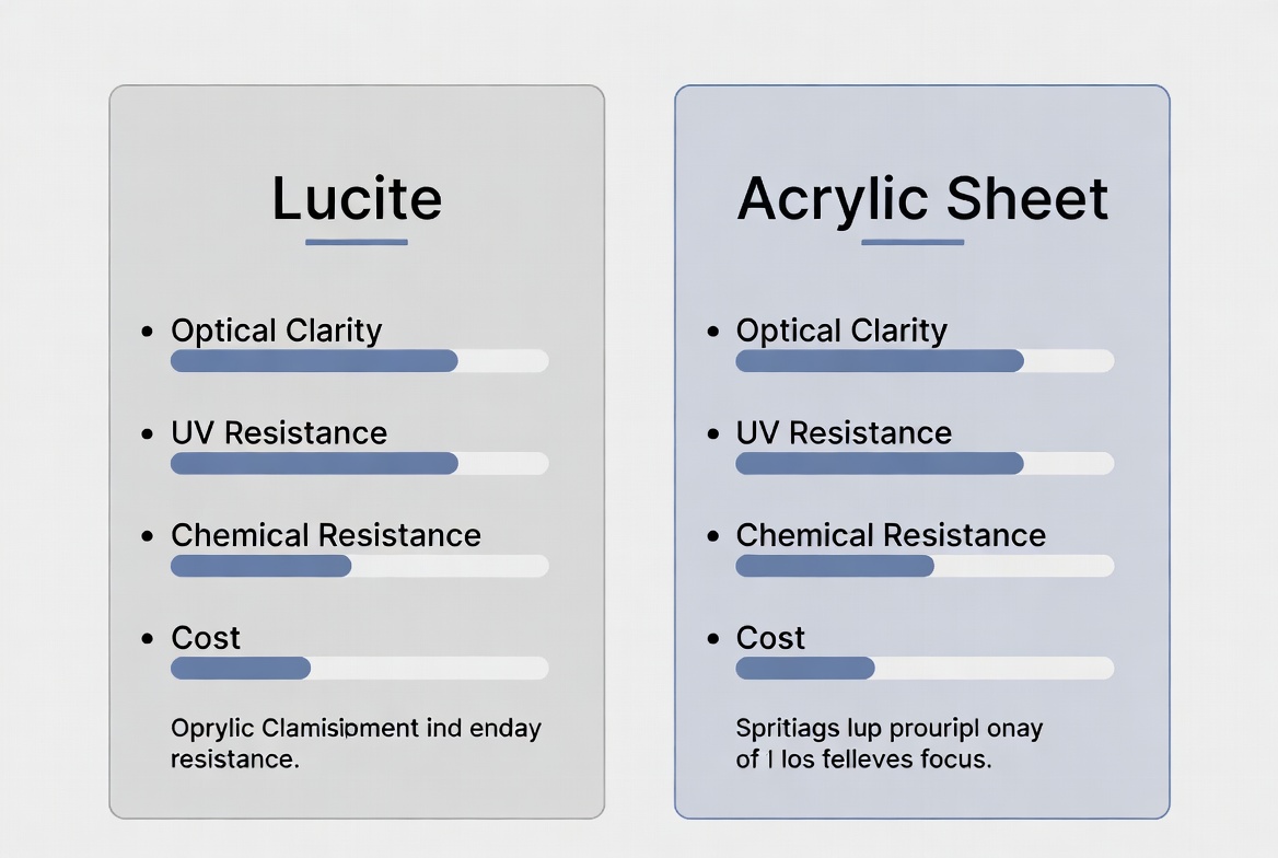Lucite Vs Acrylic Material Comparison