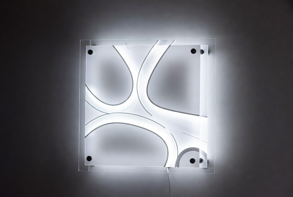 Layered Acrylic Art With Backlighting