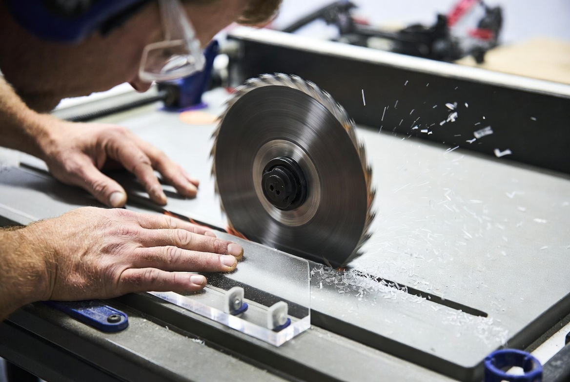 Acrylic Cutting Tools In Use