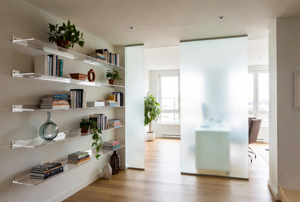 Acrylic Shelves And Room Divider