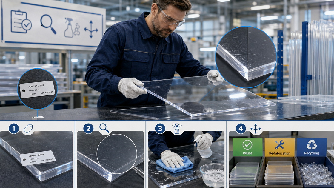 Acrylic Sheet Reuse Assessment Process