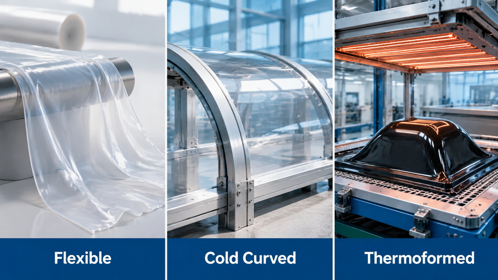 Plastic Sheet Cold Curving And Thermoforming