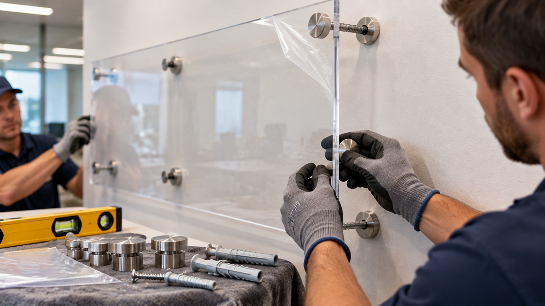Installing Acrylic Sign Standoffs