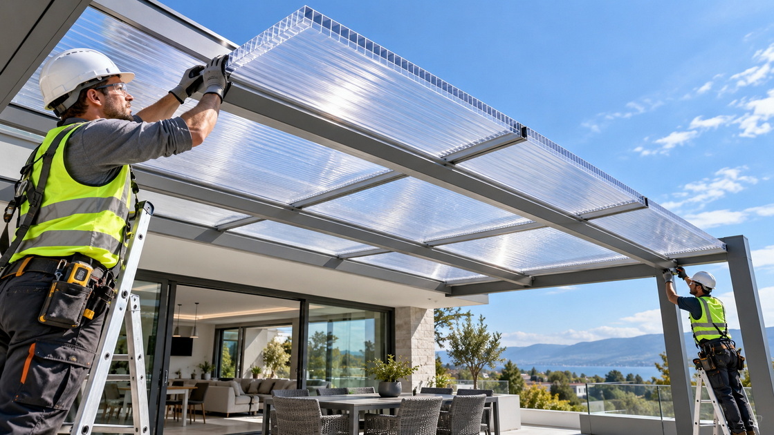 Polycarbonate Hollow Sheet Roofing Installation.jpg