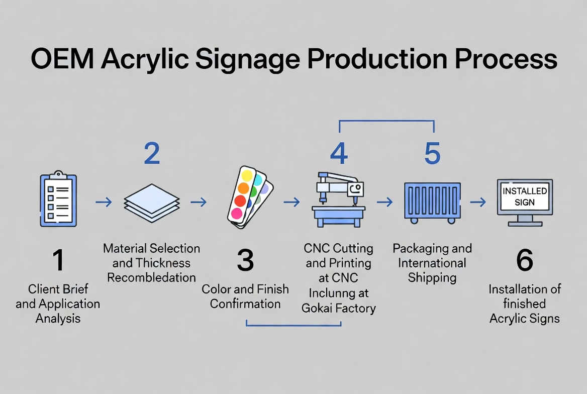 Acrylic Signage Project Workflow
