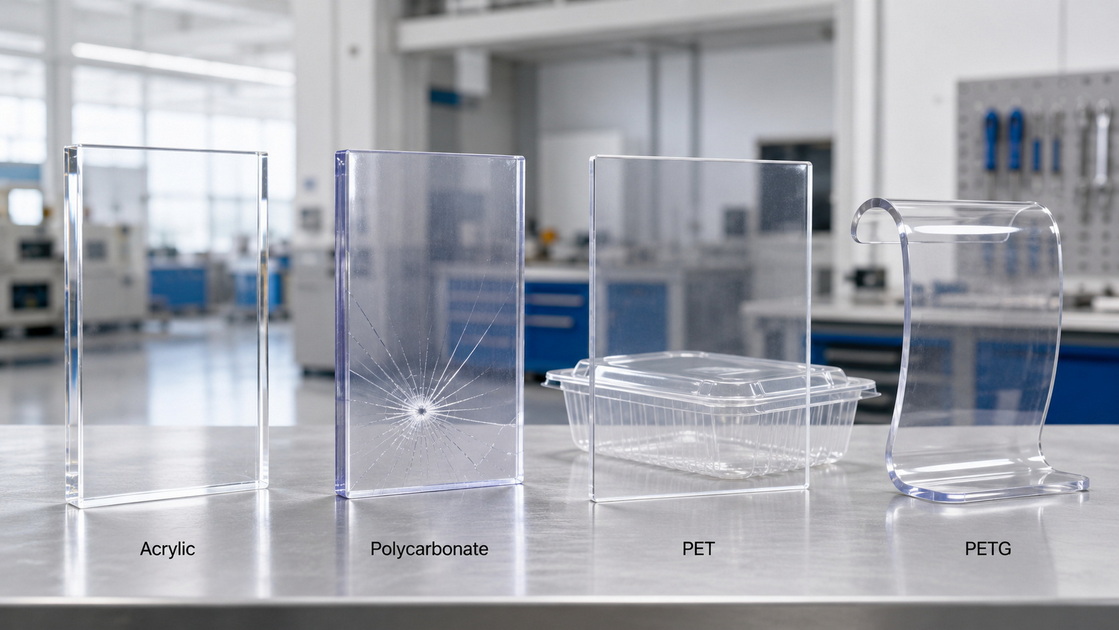 Acrylic Polycarbonate PET PETG Comparison