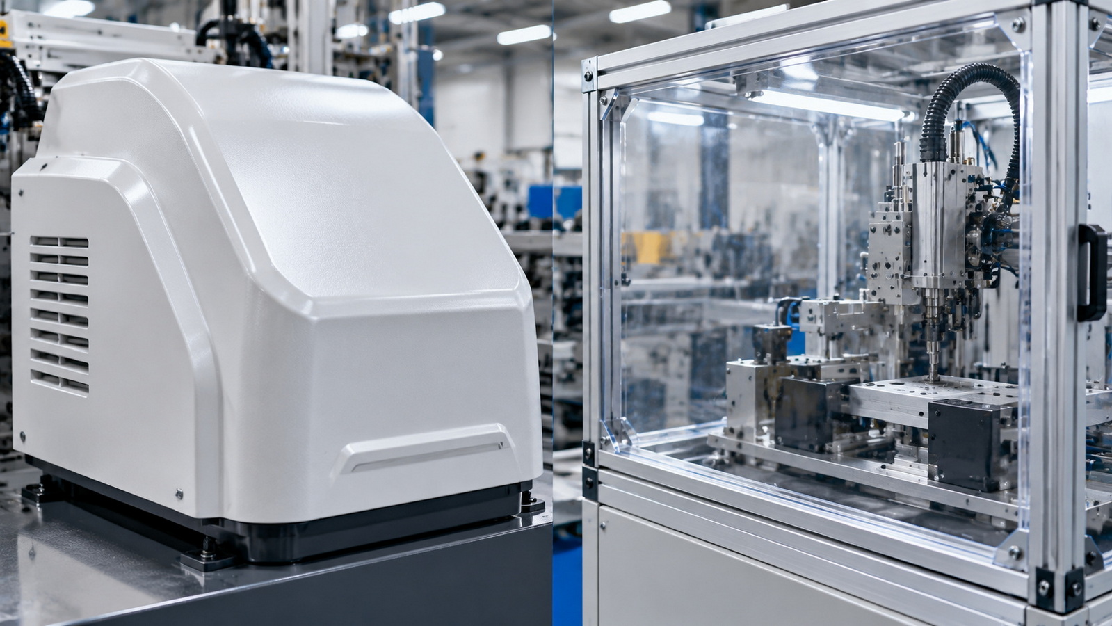 Thermoformed ABS Housing And Polycarbonate Viewing Panel