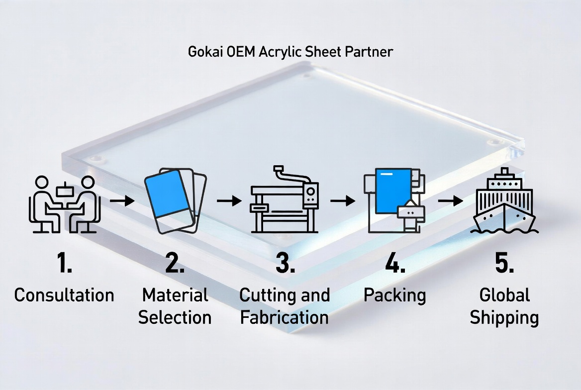 Gokai OEM Acrylic Supply Workflow