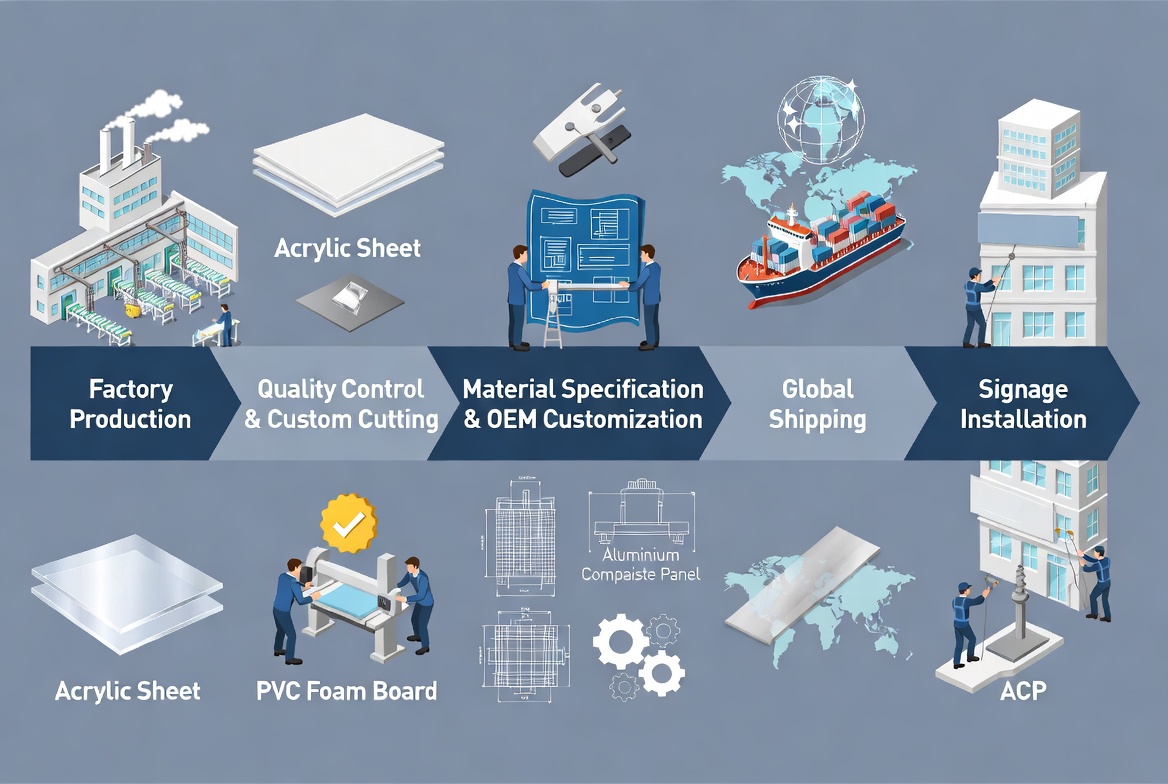 OEM Signage Material Supply Flow