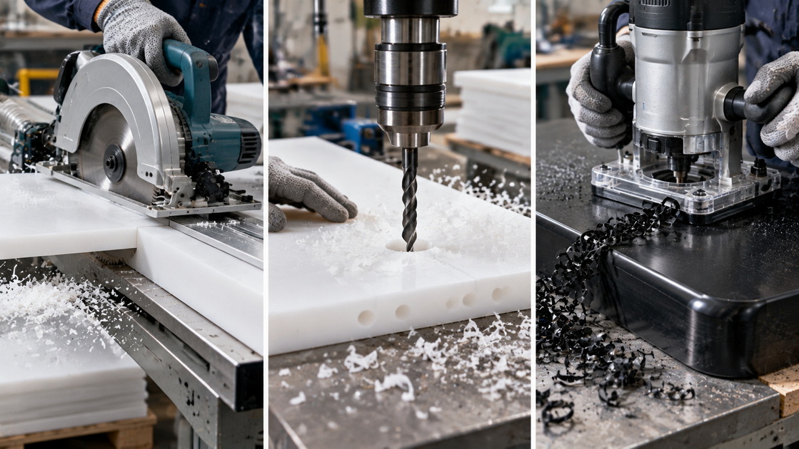 HDPE Sheet Cutting Drilling And Routing