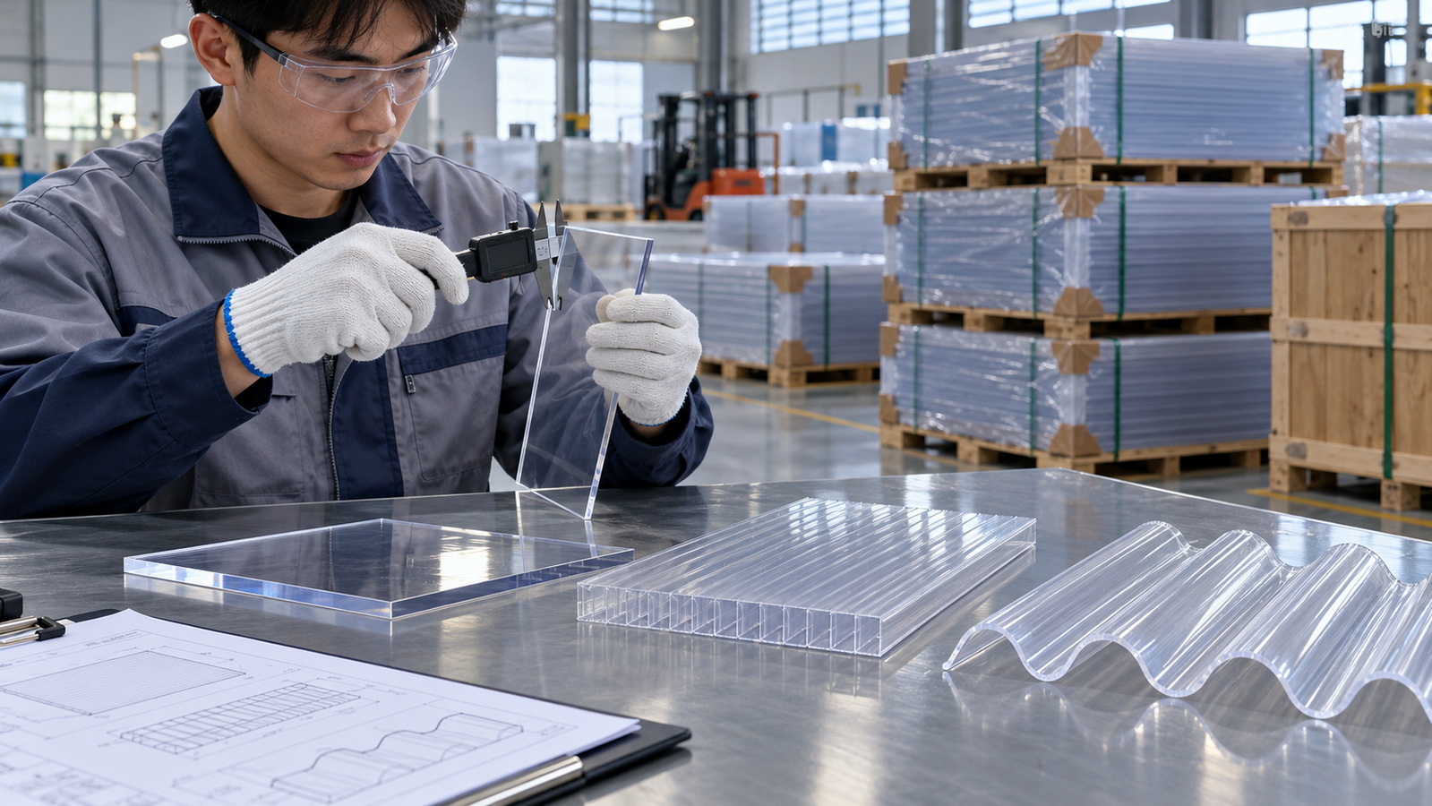 OEM Polycarbonate Sheet Inspection And Export Preparation