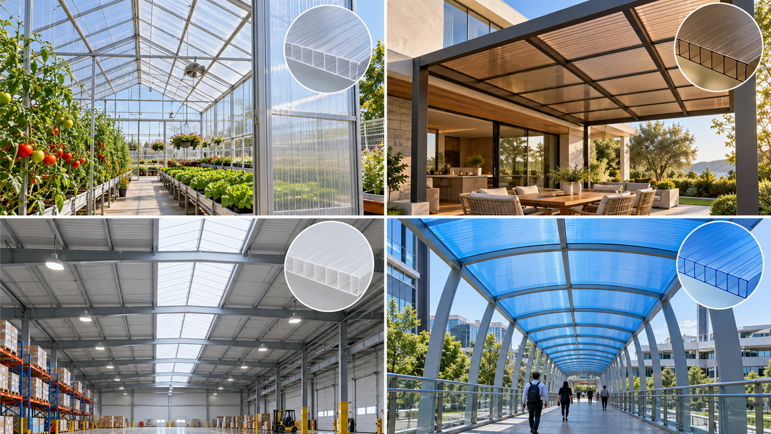 Polycarbonate Hollow Sheet Application Showcase