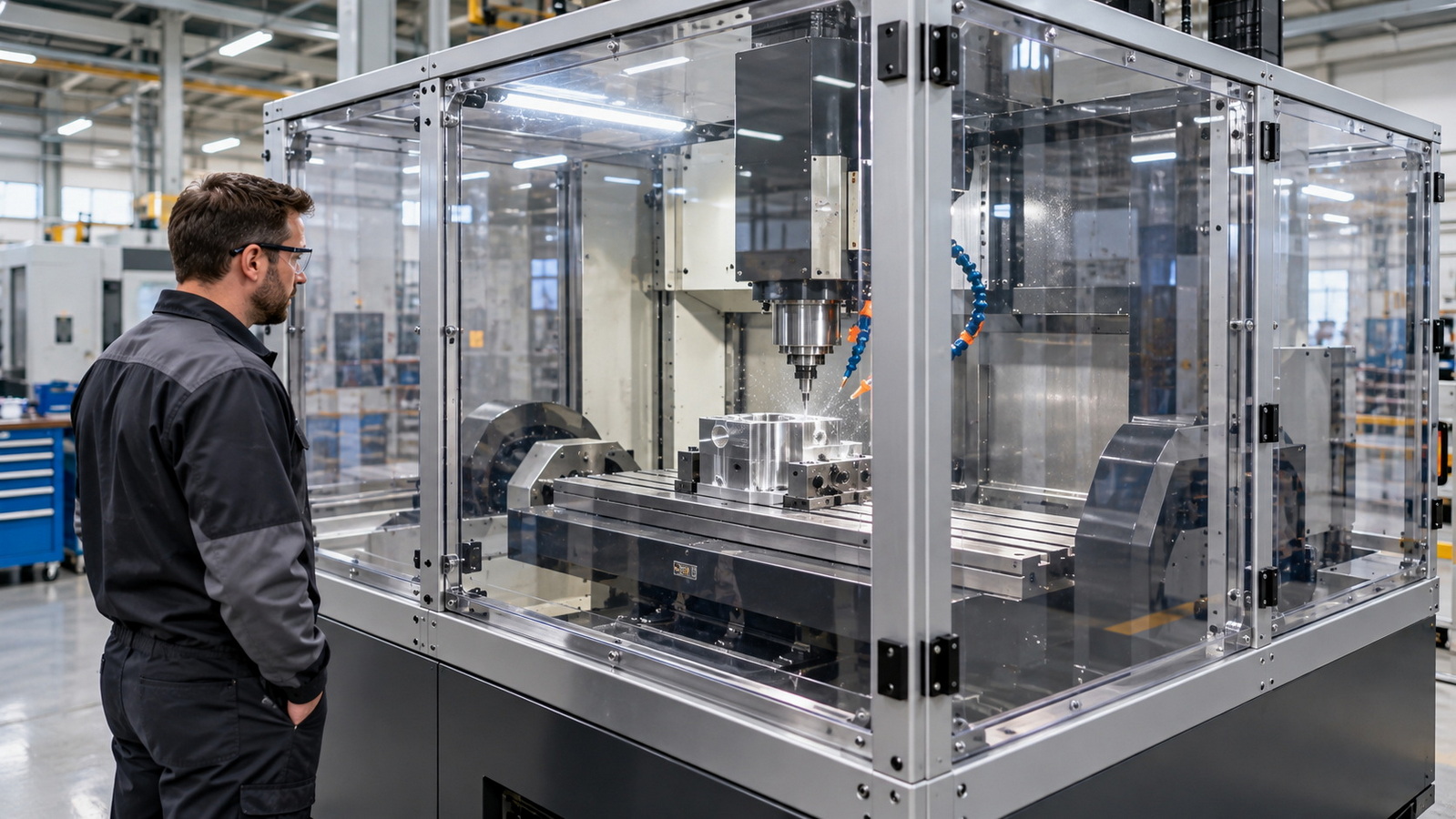 Clear Polycarbonate Machine Guard