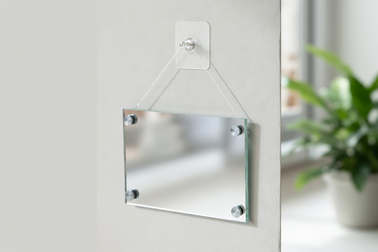 No Drill Acrylic Sign Installation