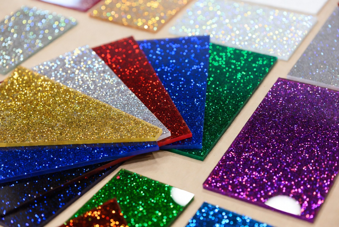 Glitter Acrylic Sheets Color Range