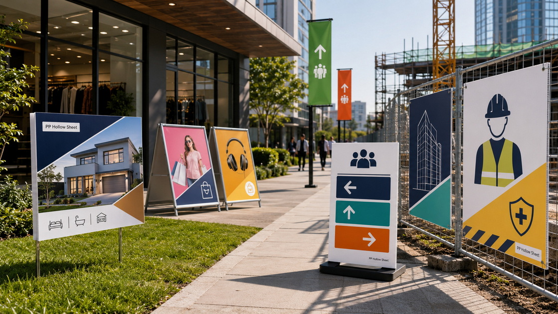PP Hollow Sheet Outdoor Sign Applications