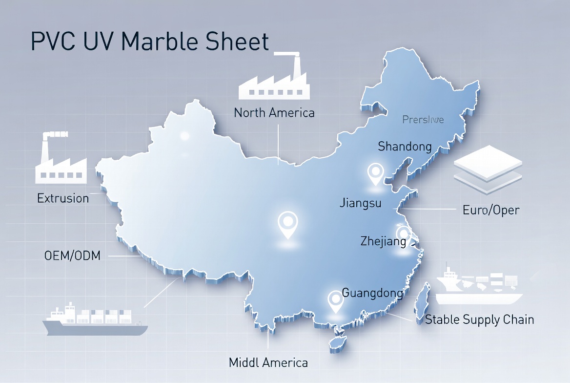 China PVC UV Marble Hub