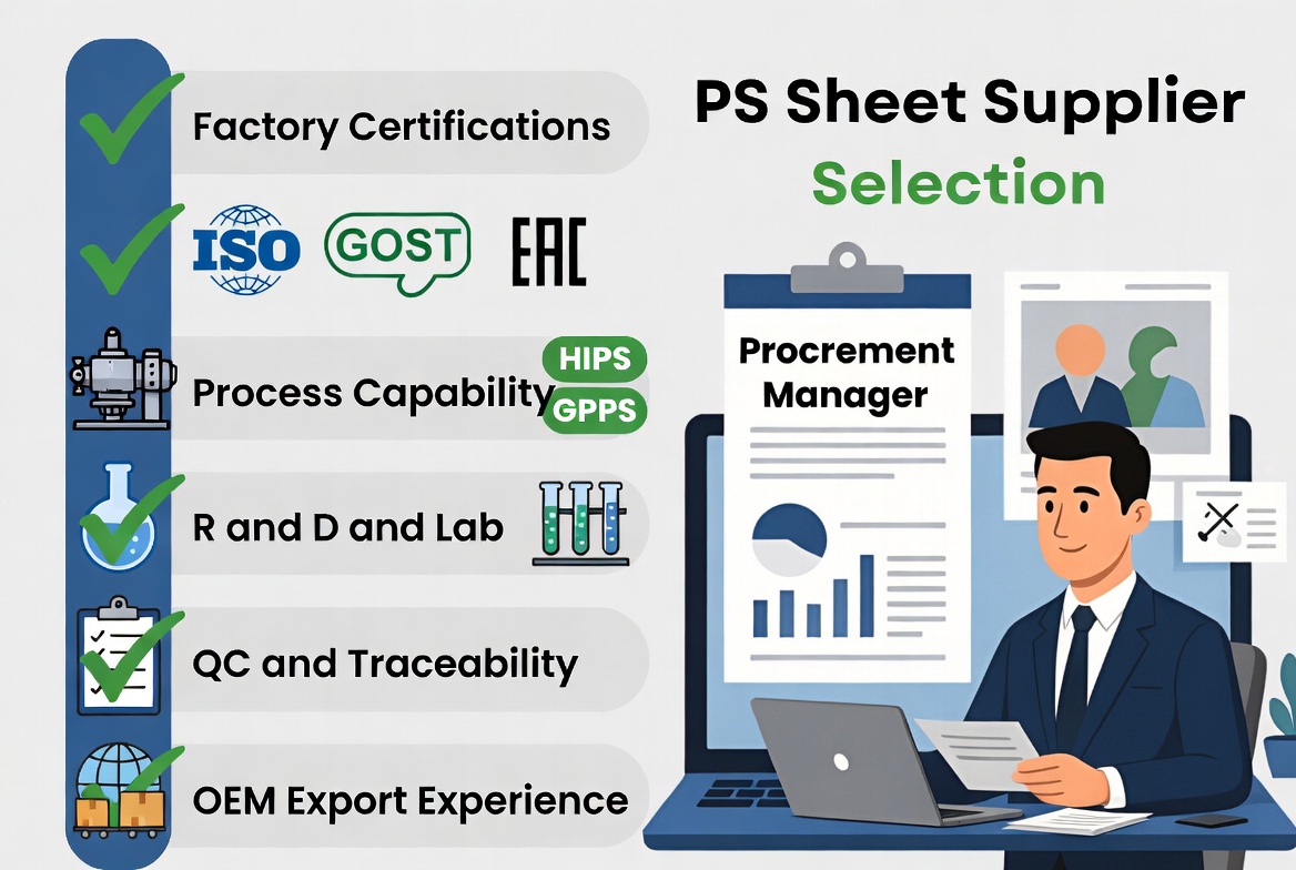 Ps Sheet Supplier Evaluation Criteria