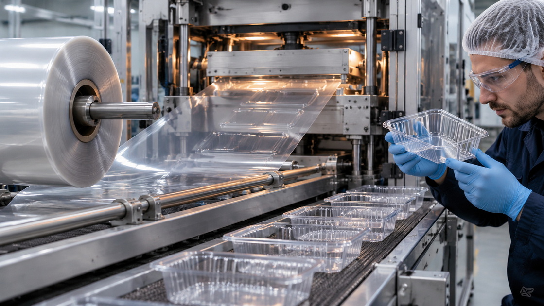 PET Sheet Thermoforming Trial