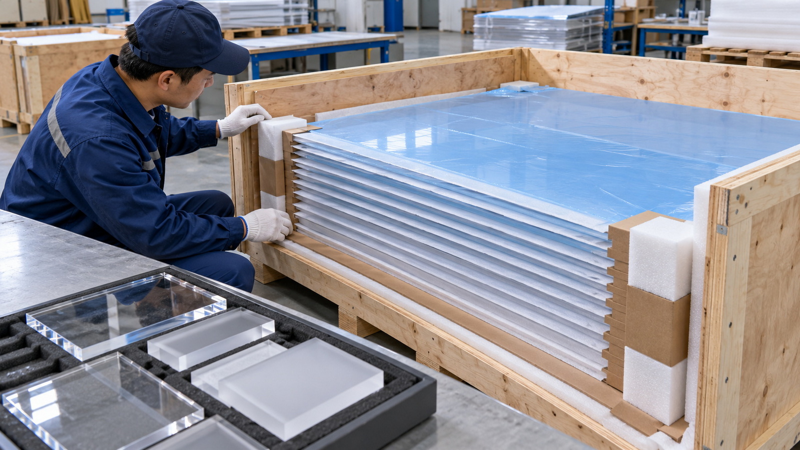 Custom Acrylic Sheet Packaging For Global Supply