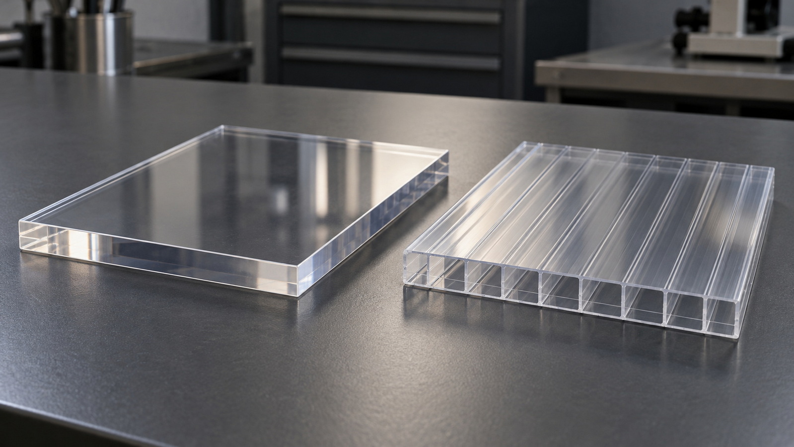 Solid and Multiwall Polycarbonate Comparison