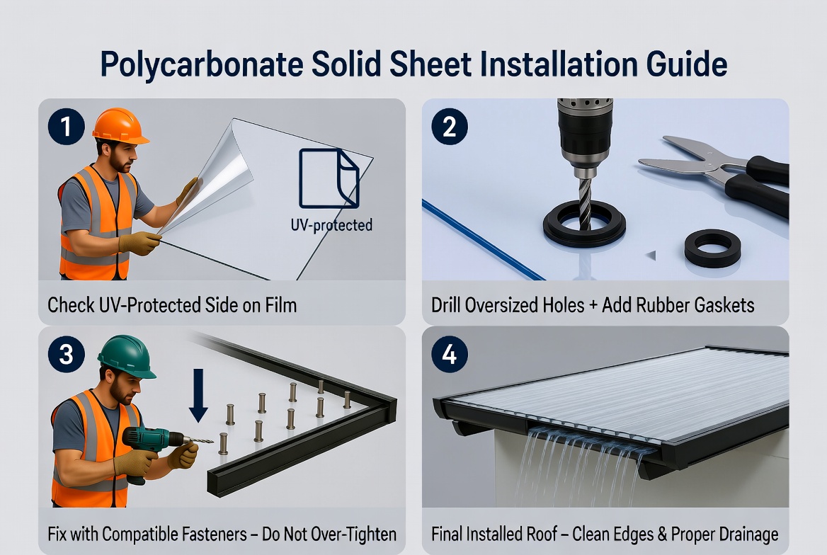 Polycarbonate Roof Installation Steps