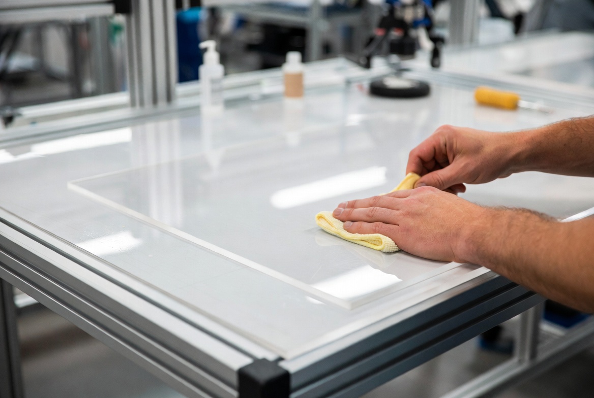 Clear Panel Repair Workbench
