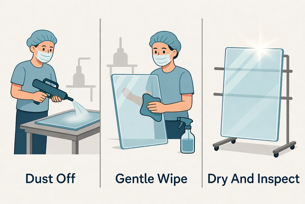 Safe Acrylic Cleaning Process Steps