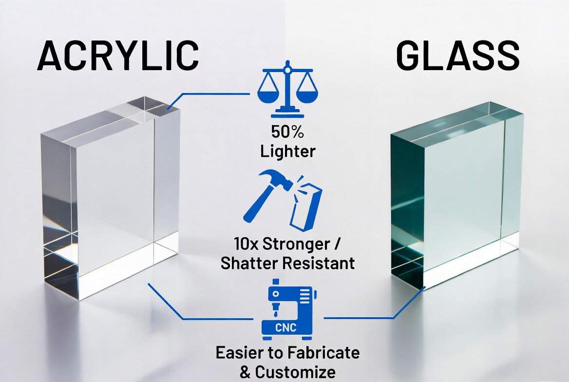 Acrylic Blocks Vs Glass Comparison