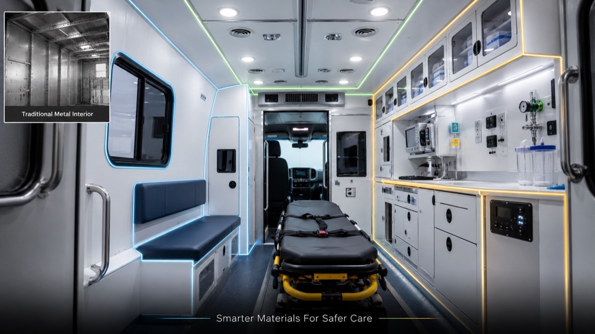 Modern Ambulance Interior Materials