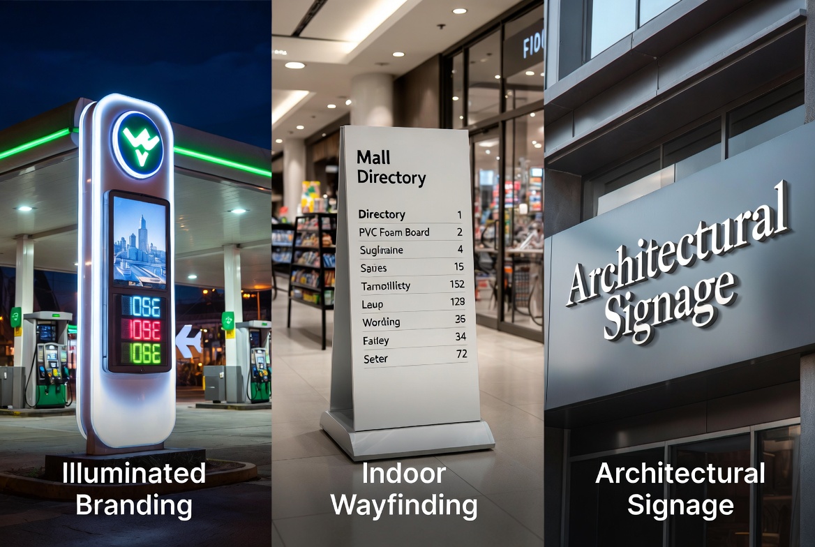 Retail And Wayfinding Signage Applications