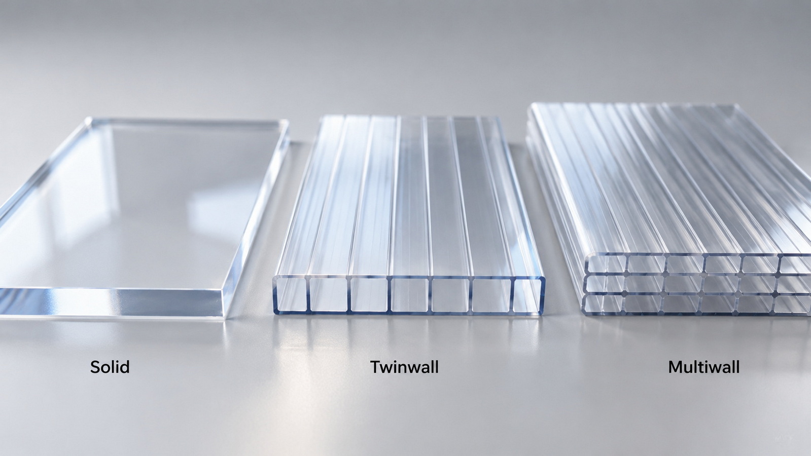 Solid Twinwall And Multiwall Polycarbonate Comparison