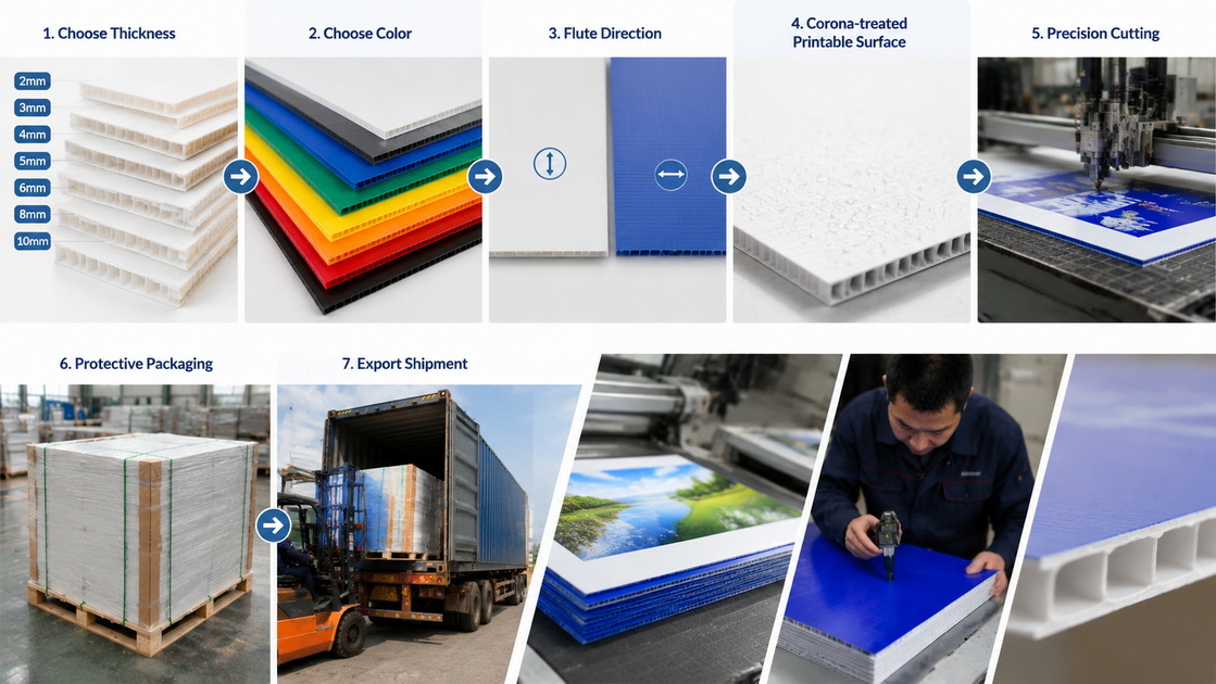 PP Hollow Sheet OEM Specification Process