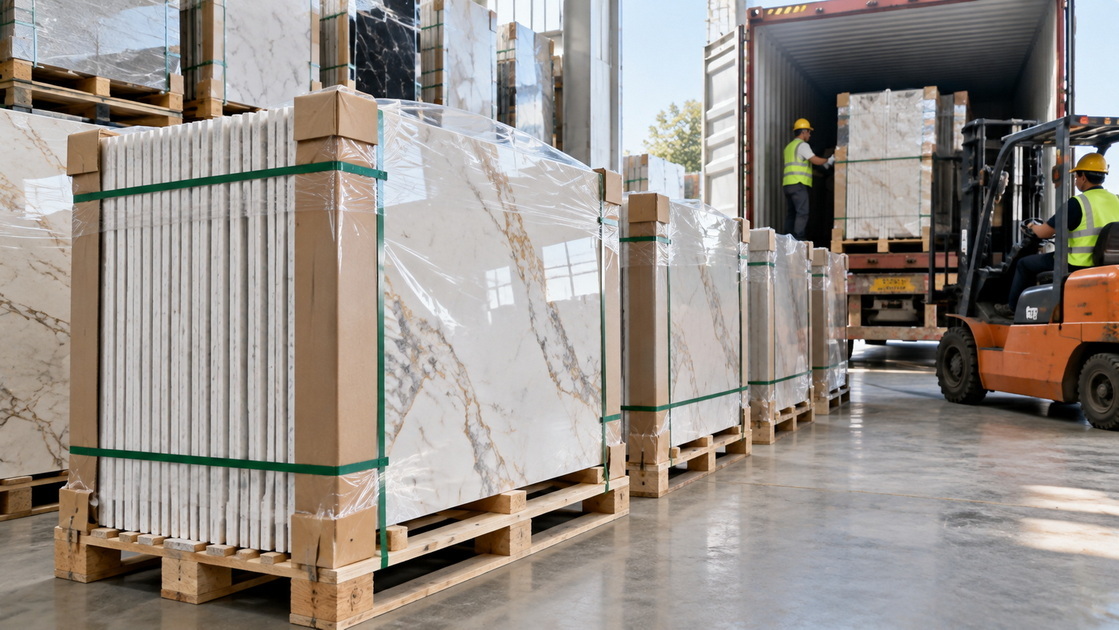 PVC UV Marble Sheet Export Packaging