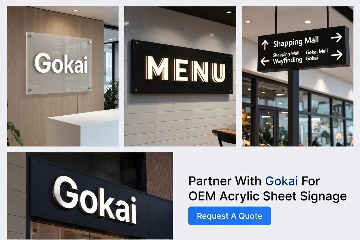 Acrylic Signage Portfolio With CTA