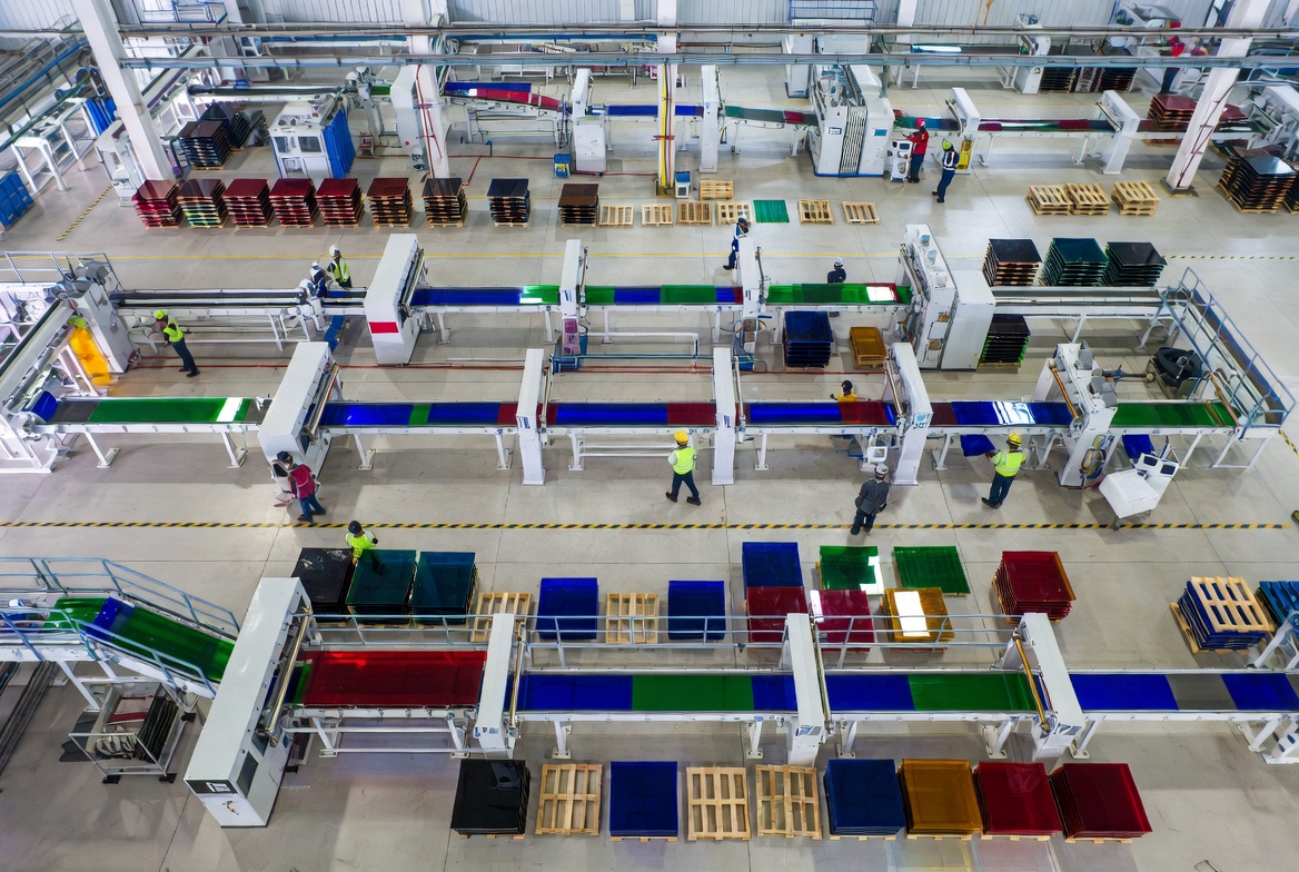 Top View Colored Acrylic Sheet Factory