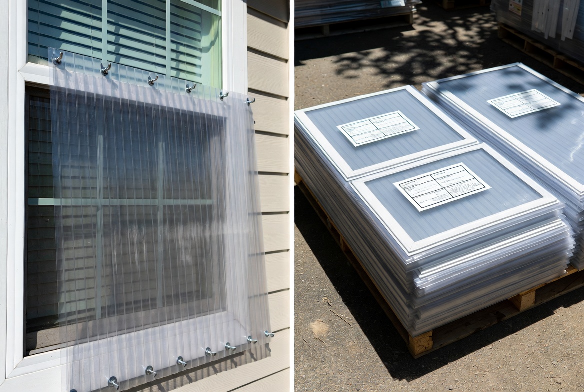 Mounted Polycarbonate Panels And Seasonal Storage