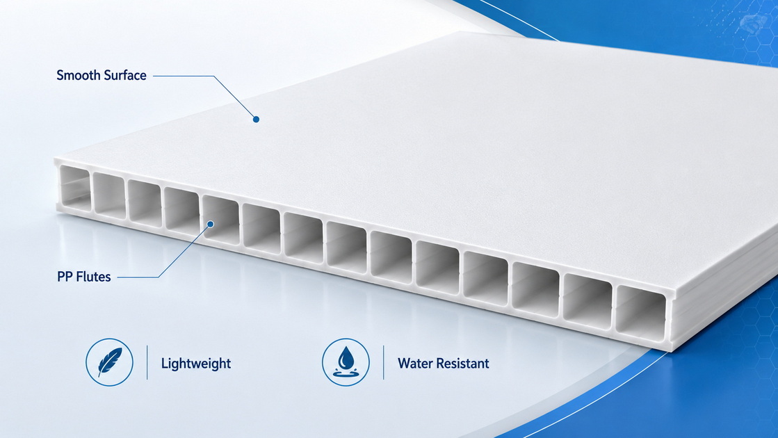 PP Hollow Sheet Internal Structure