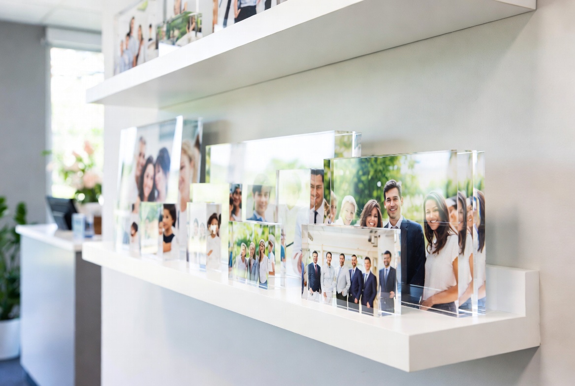 Acrylic Photo Blocks Modern Interior
