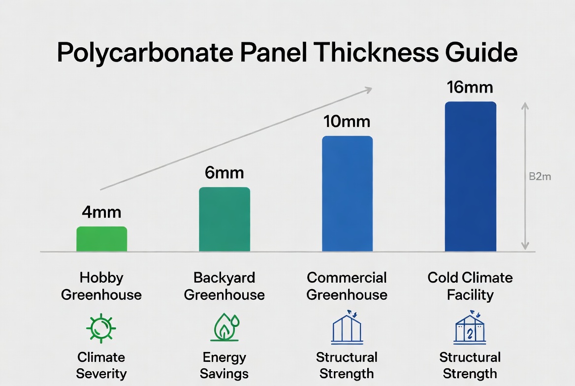 Polycarbonate Greenhouse Panel Thickness And Application Guide