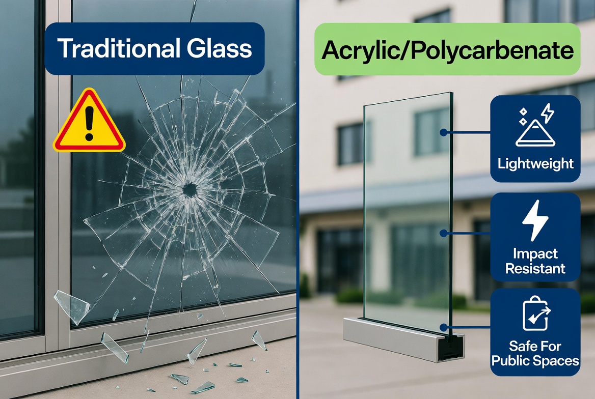 Glass And Plastic Window Comparison