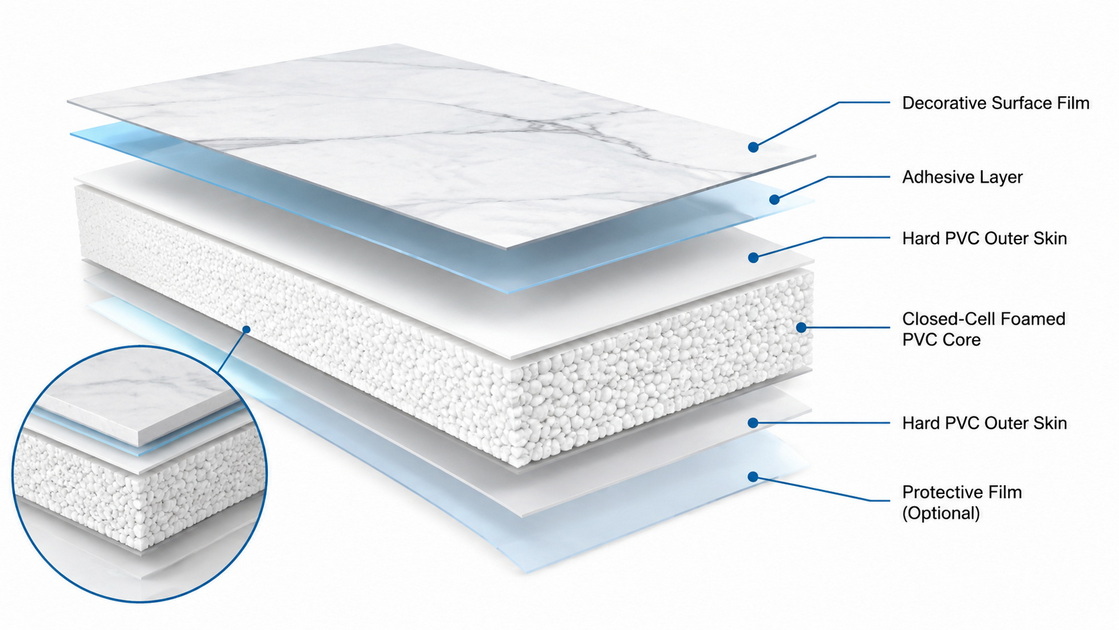 PVC Laminated Foam Board Structure