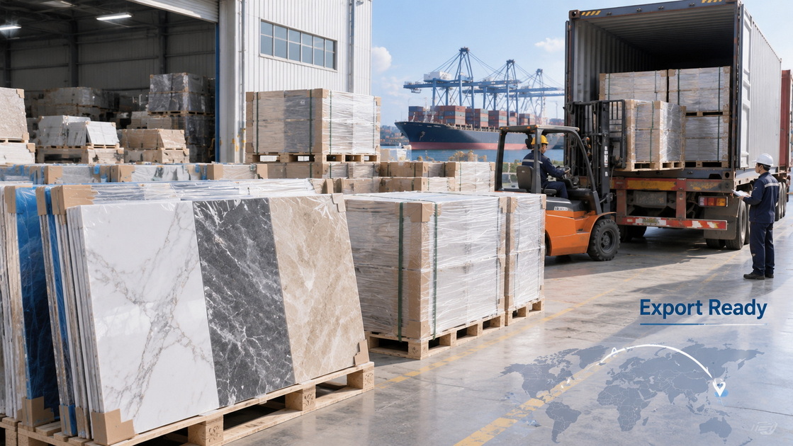 PVC UV Marble Sheet Export Packaging