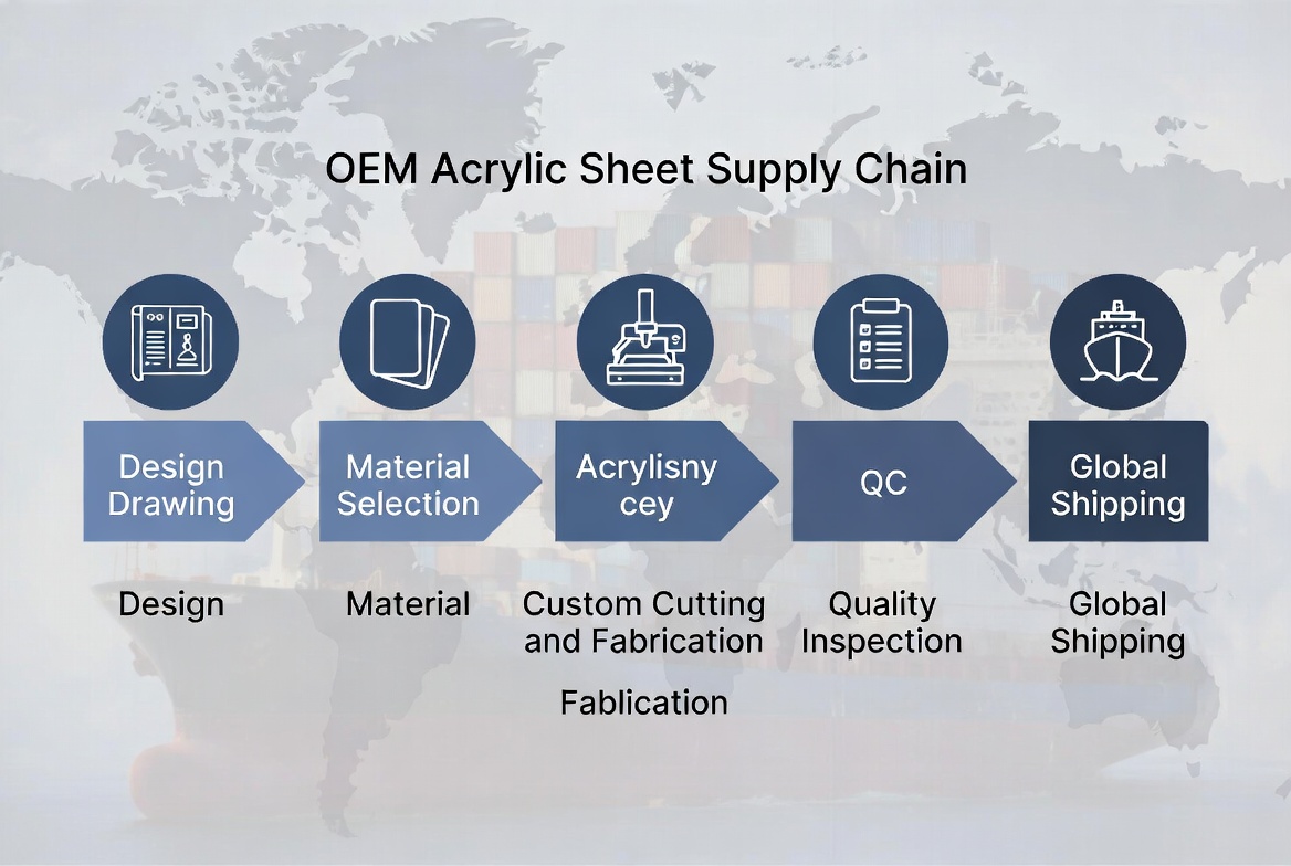 Acrylic Sheet OEM Supply Chain Workflow
